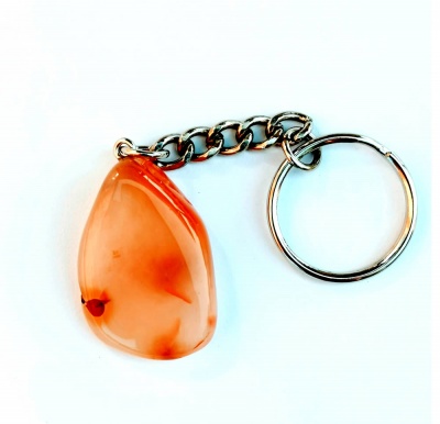 Birth Stone Keyring - Virgo - Carnelian